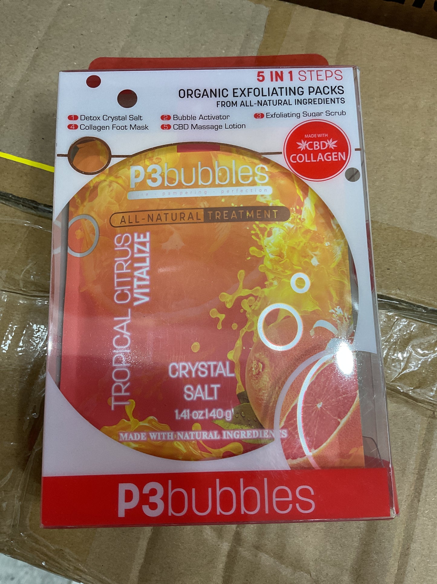 P3 BUBBLE 5IN1 PEDI 1 PCS