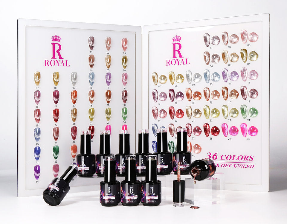 SPARKLY REFLECTIVE CAT EYE COLLECTION | 36 COLORS