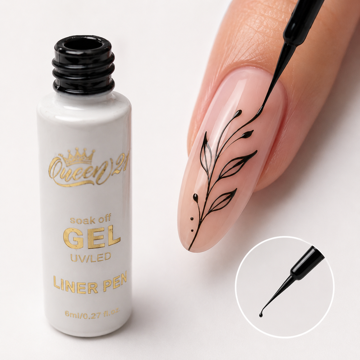 Queen Gel Liner 03 - (BLACK)
