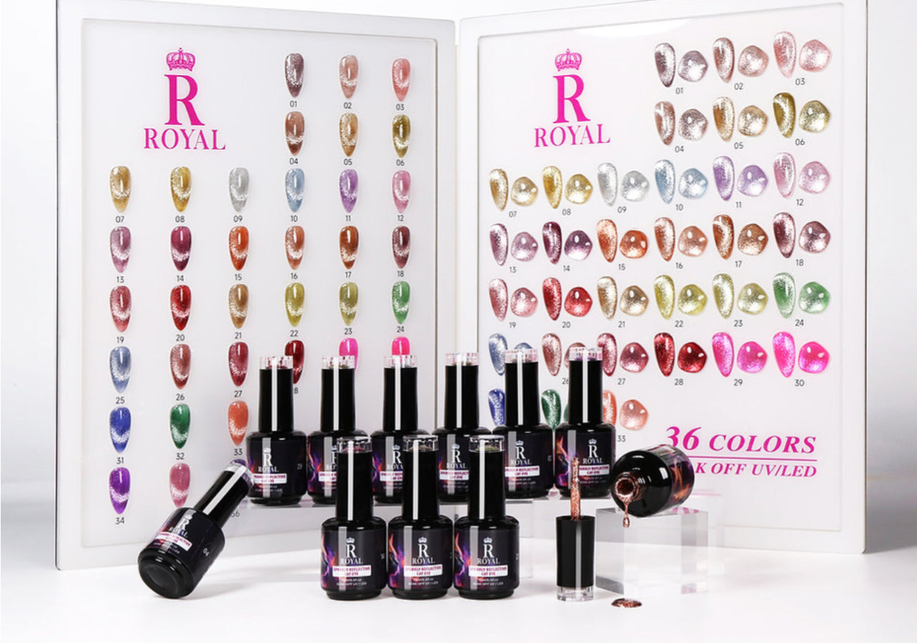 ROYAL SPARKLY REFLECTIVE CATEYE 36 COLORS