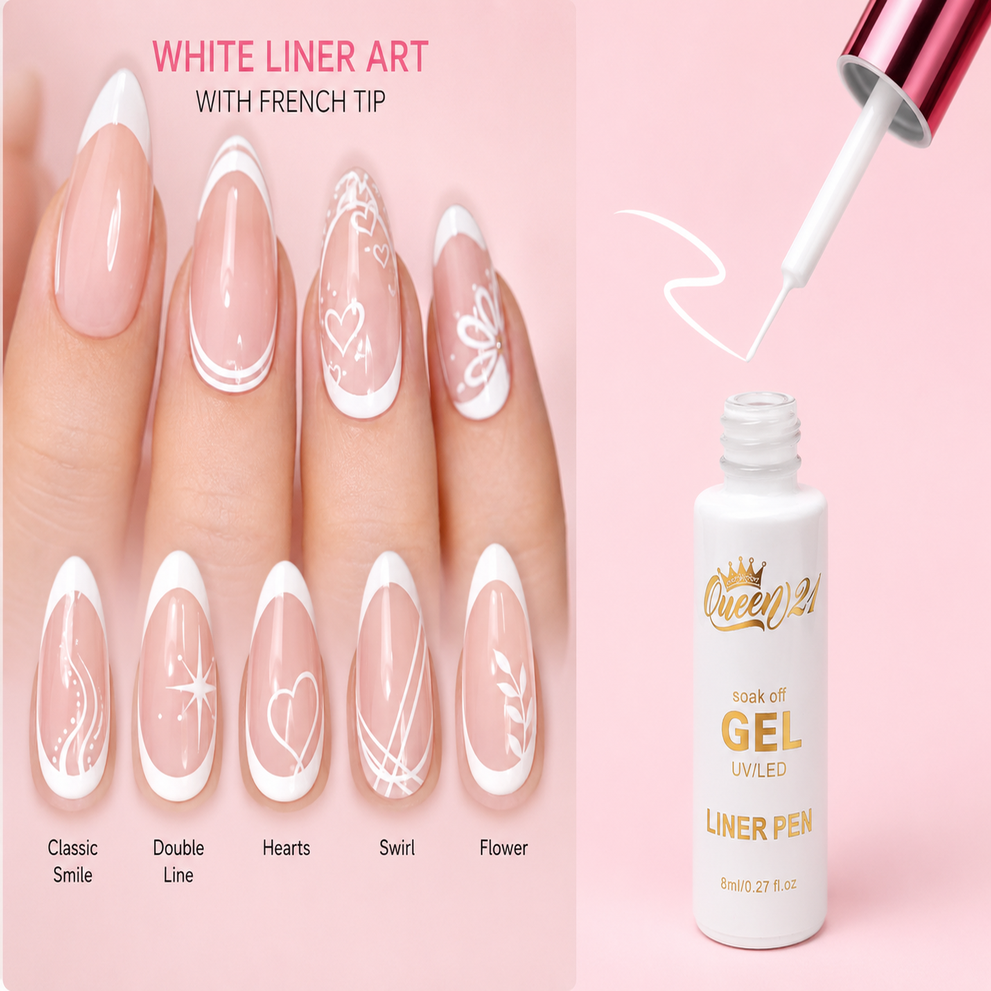 Queen Gel Liner 05 - (WHITE)