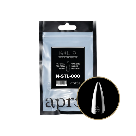 Apres - Gel-X® Natural Stiletto Long Refill Bag-000