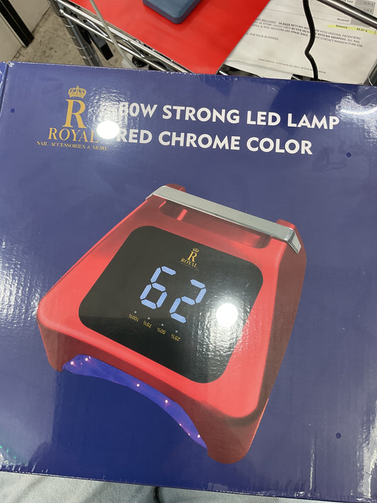 ROYAL GEL LAMP 80W RED CHROME COLOR