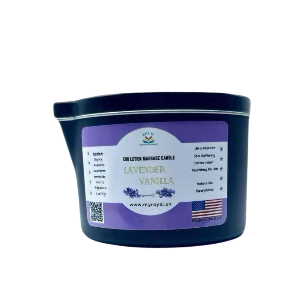 Royal CBD Lotion Massage Candle 6oz