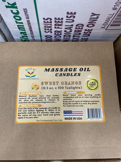 Royal Massage Oil Candle box of 100pcs