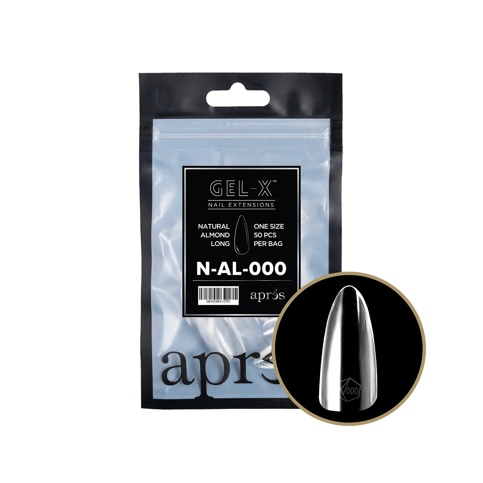 Apres - Gel-X® Natural Almond Long Refill Bag-000