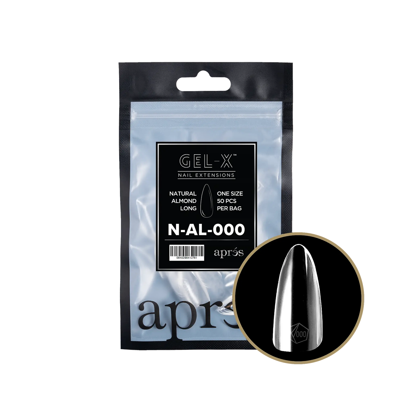 Apres - Gel-X® Natural Almond Long Refill Bag-000