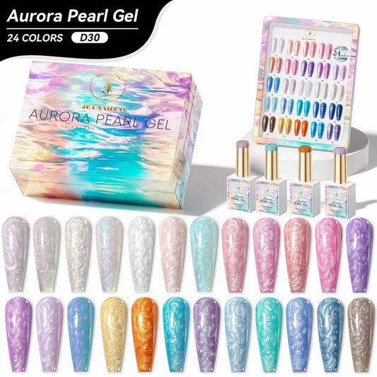 JetNailCo - Aurora Pearl Gel 24 Colors