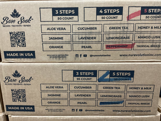 BARE SOAK 5IN1 PEDI CASE OF 50 PCS