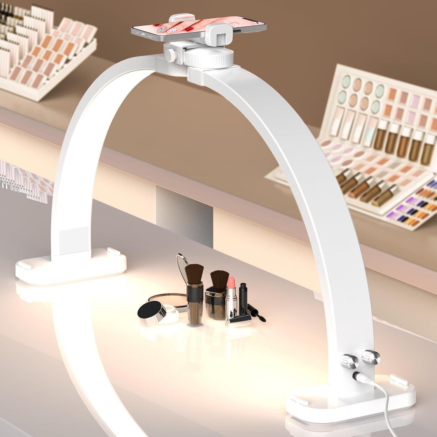 Foldable Nail Lamp For Desk (Halfmoon Shape)