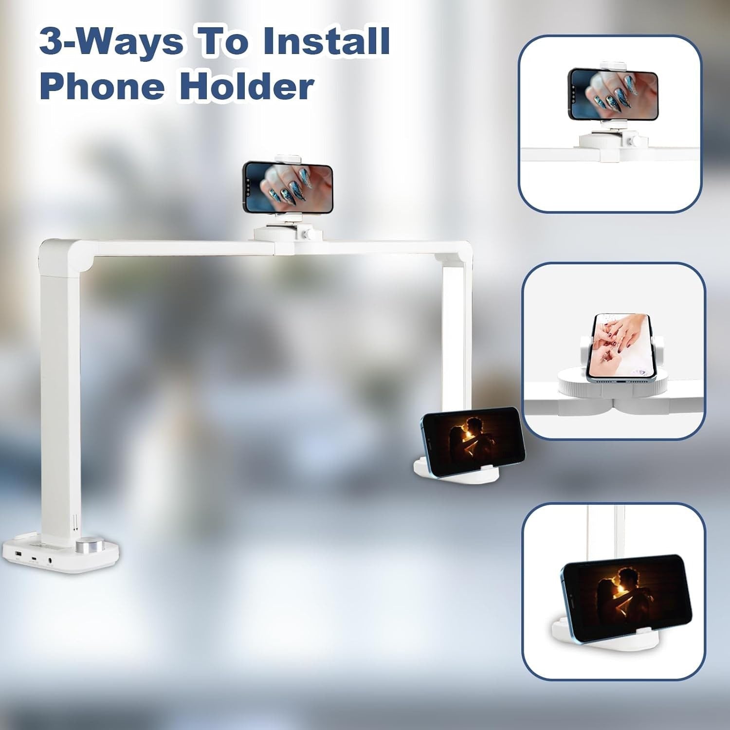 Foldable Nail Lamp For Desk (Square Shape)