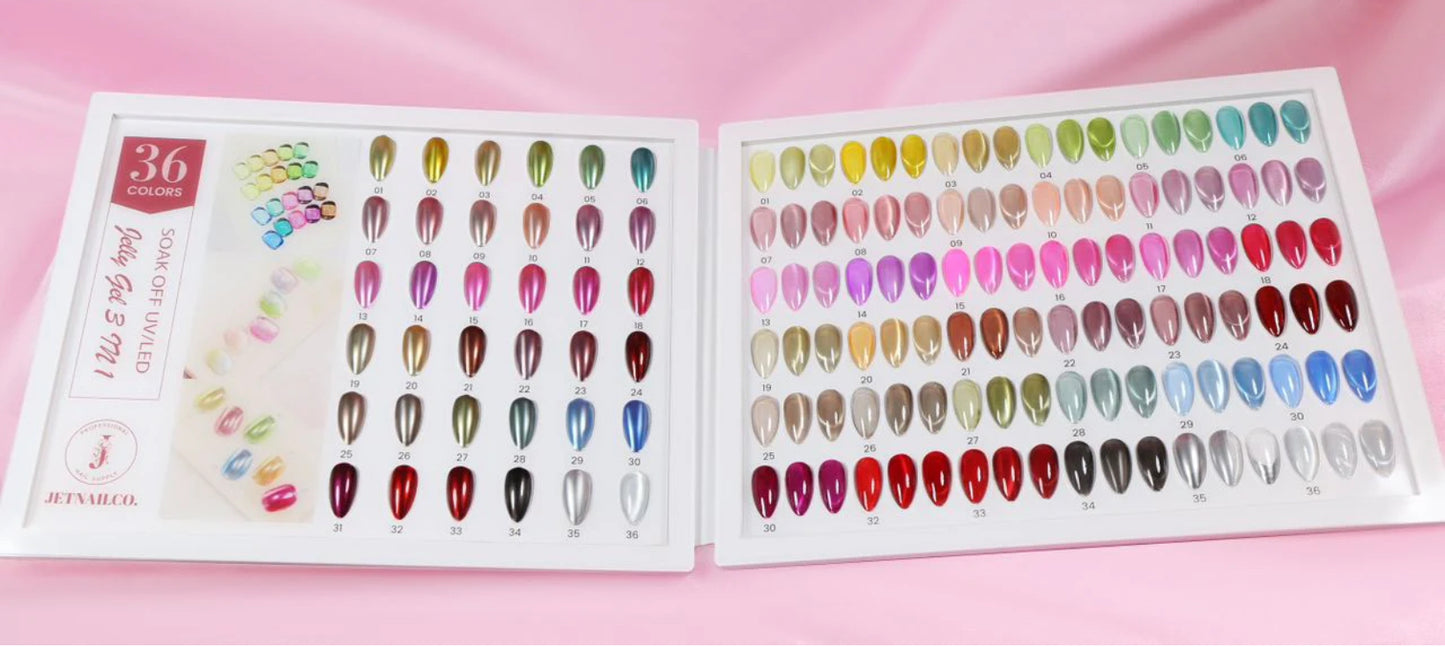 JETNAIL 3 IN 1 JELLY GEL 36 COLORS