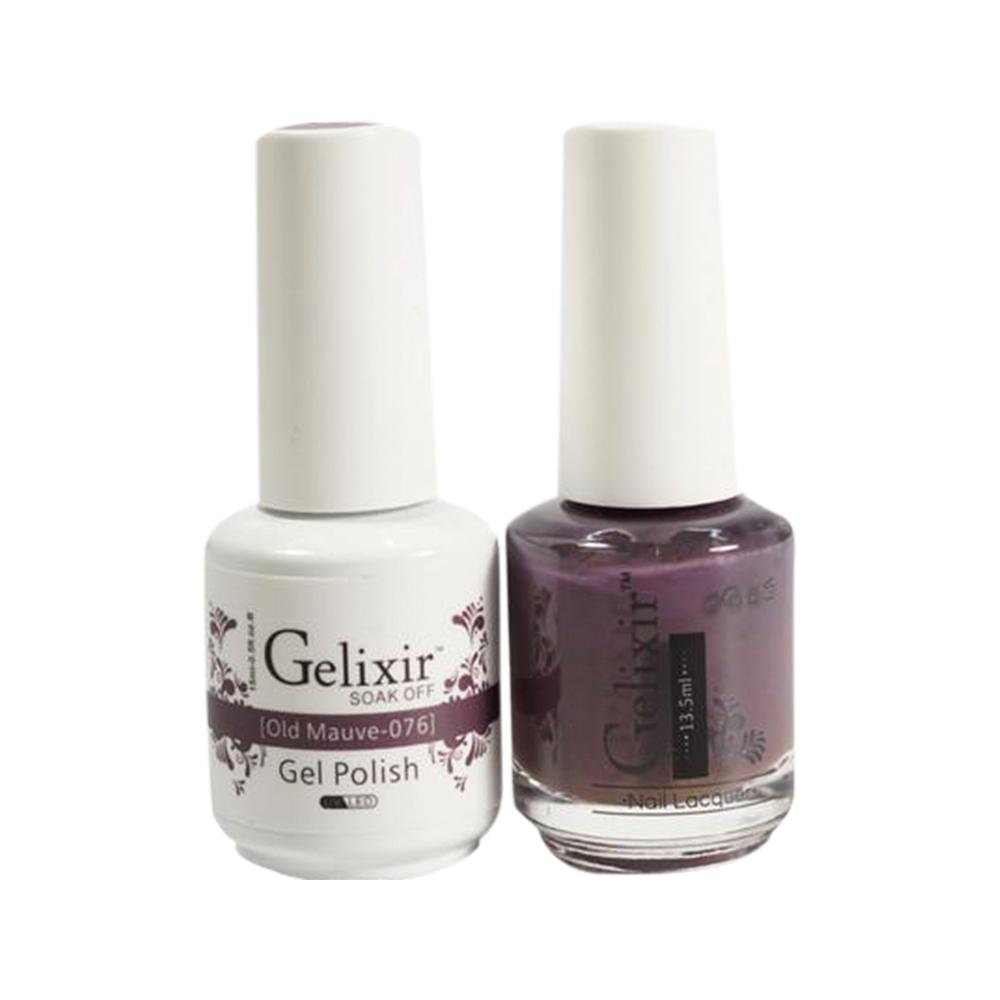 Gelixir Gel Nail Polish Duo - 076 - Old Mauve