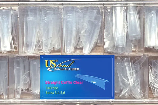 USN Straight Coffin Clear Box (540 tips)