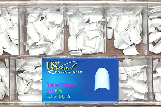 USN Round French Tip Box (575 Tips)