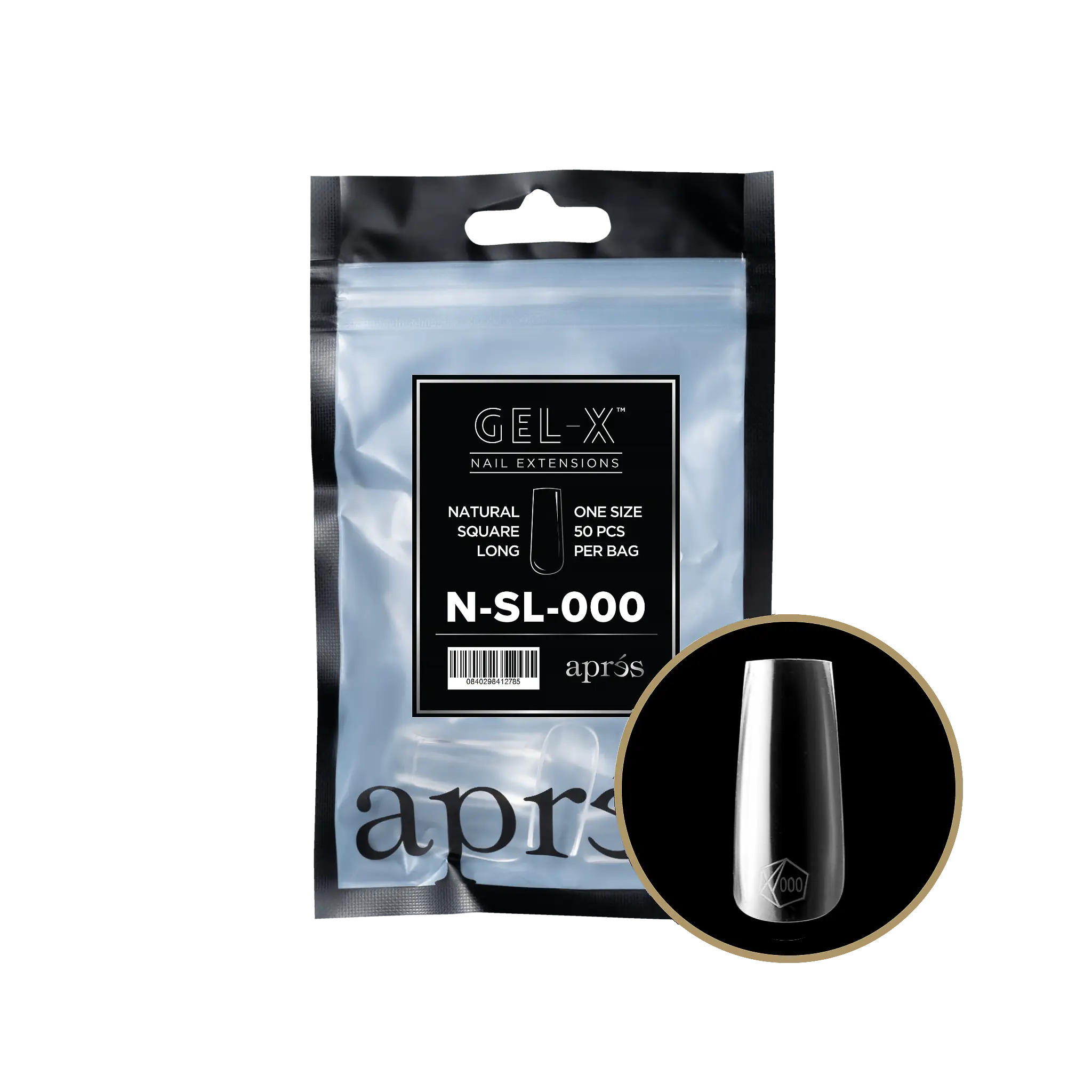 Apres - Gel-X® Natural Square Long Refill Bag-000
