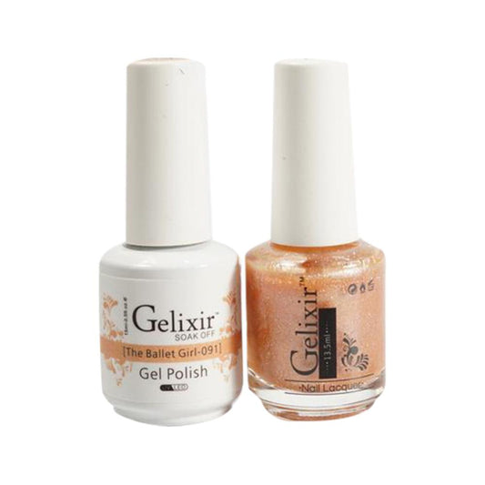 Gelixir Gel Nail Polish Duo - 091 - The Ballet Girl