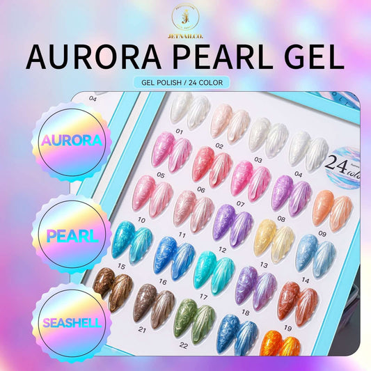 JetNailCo - Aurora Pearl Gel 24 Colors