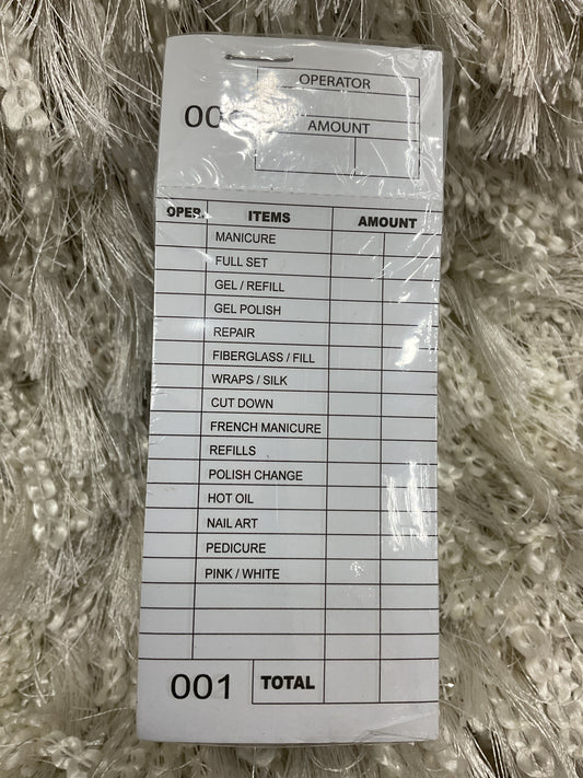 TICKET BOOK 10 X100 PCS (PHIEU GHI TURN )