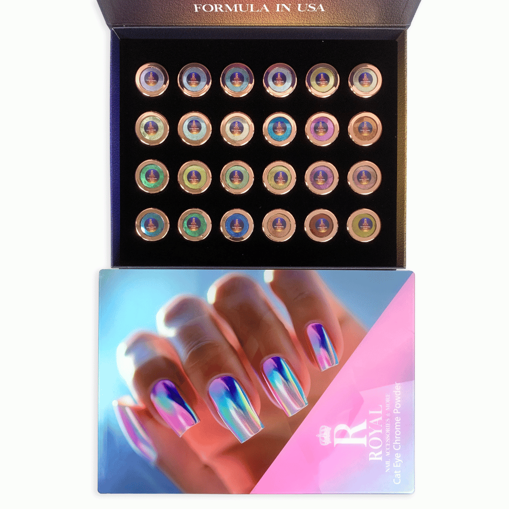 CAT EYE CHROME POWDER COLLECTION 2IN1 | 24 COLORS