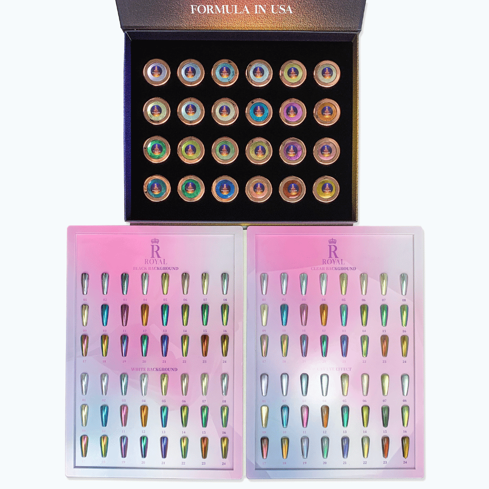 CAT EYE CHROME POWDER COLLECTION 2IN1 | 24 COLORS