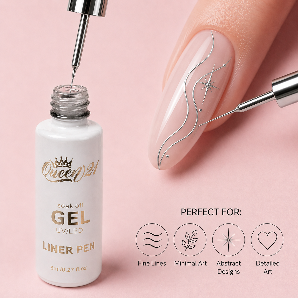 Queen Gel Liner 02 - (METAL)
