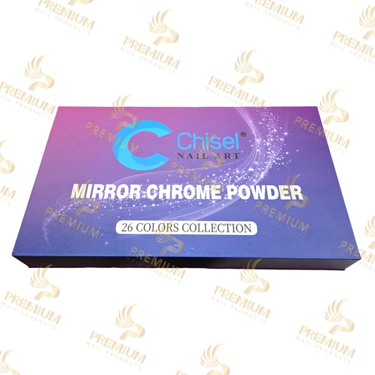 Chisel Mirror Chrome - Kit 26 Colors + (Free 1 Black Diamod Top & 1 Stickey Base)