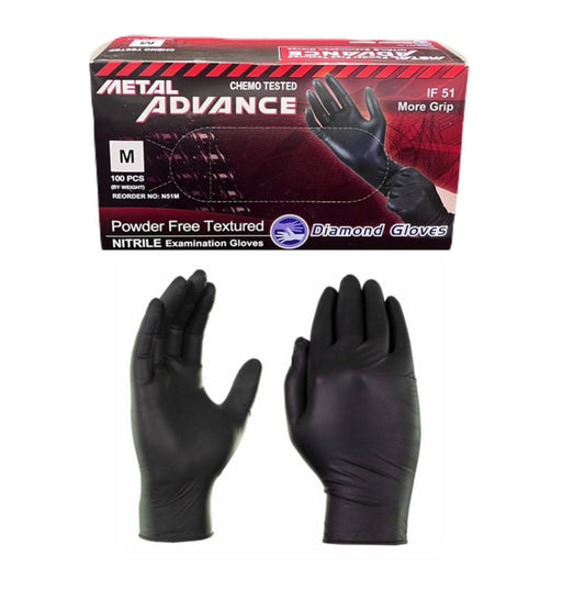 GLOVES BLACK BOX OF 100 PCS