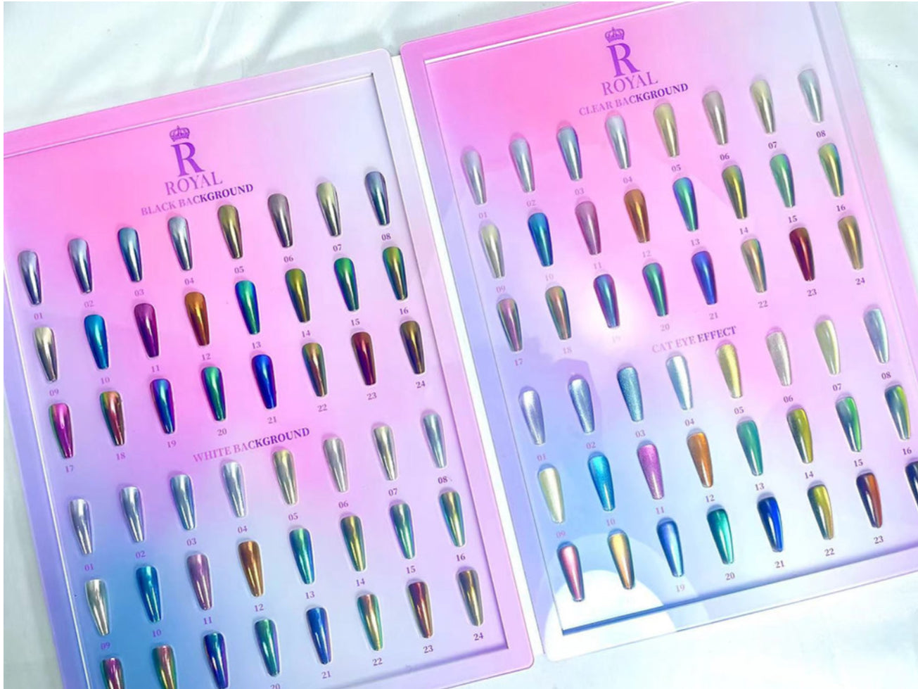 ROYAL CAT EYE CHROME POWDER 24 COLORS
