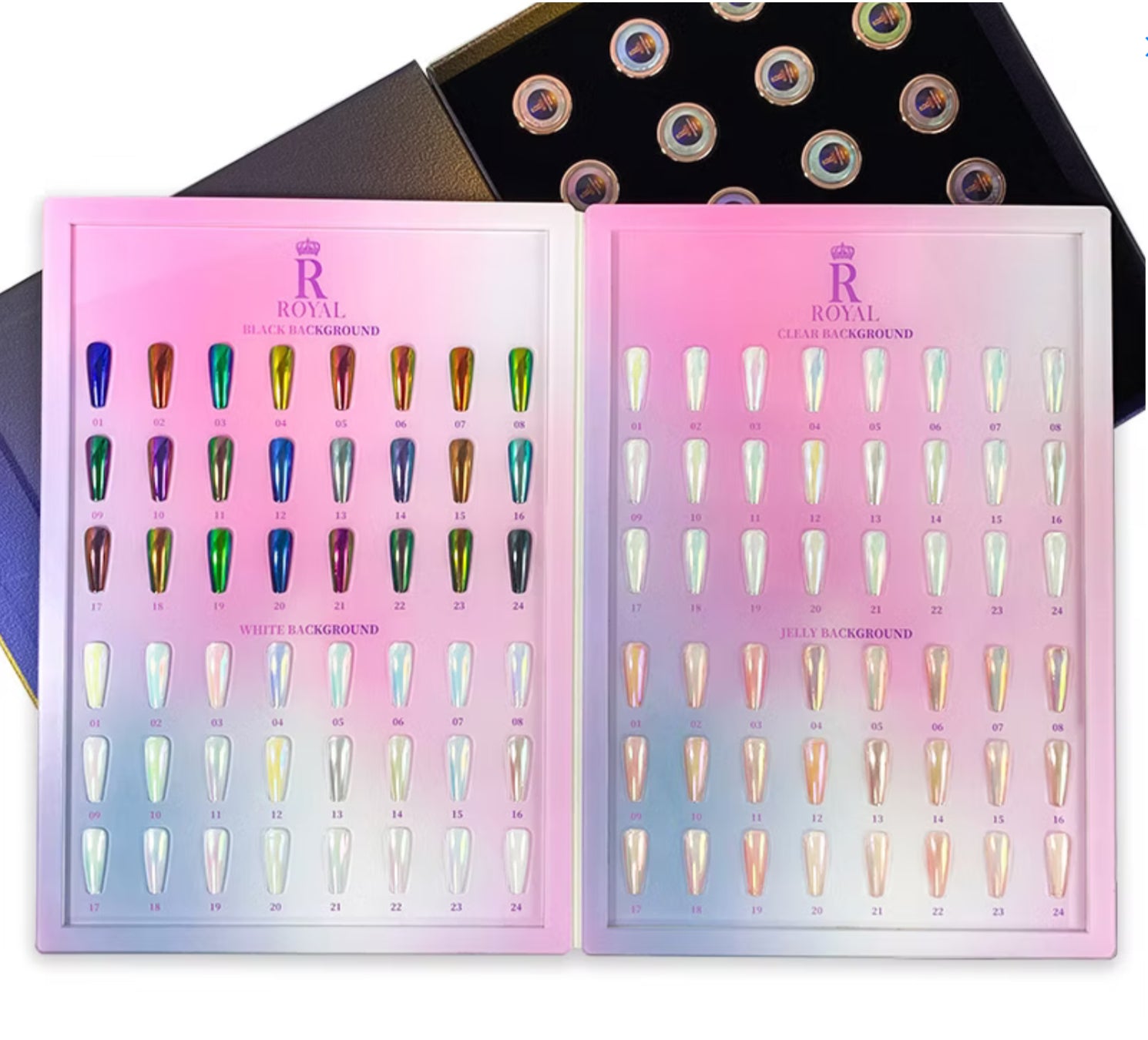 ROYAL MIRROR CHROME POWDER 24 COLORS