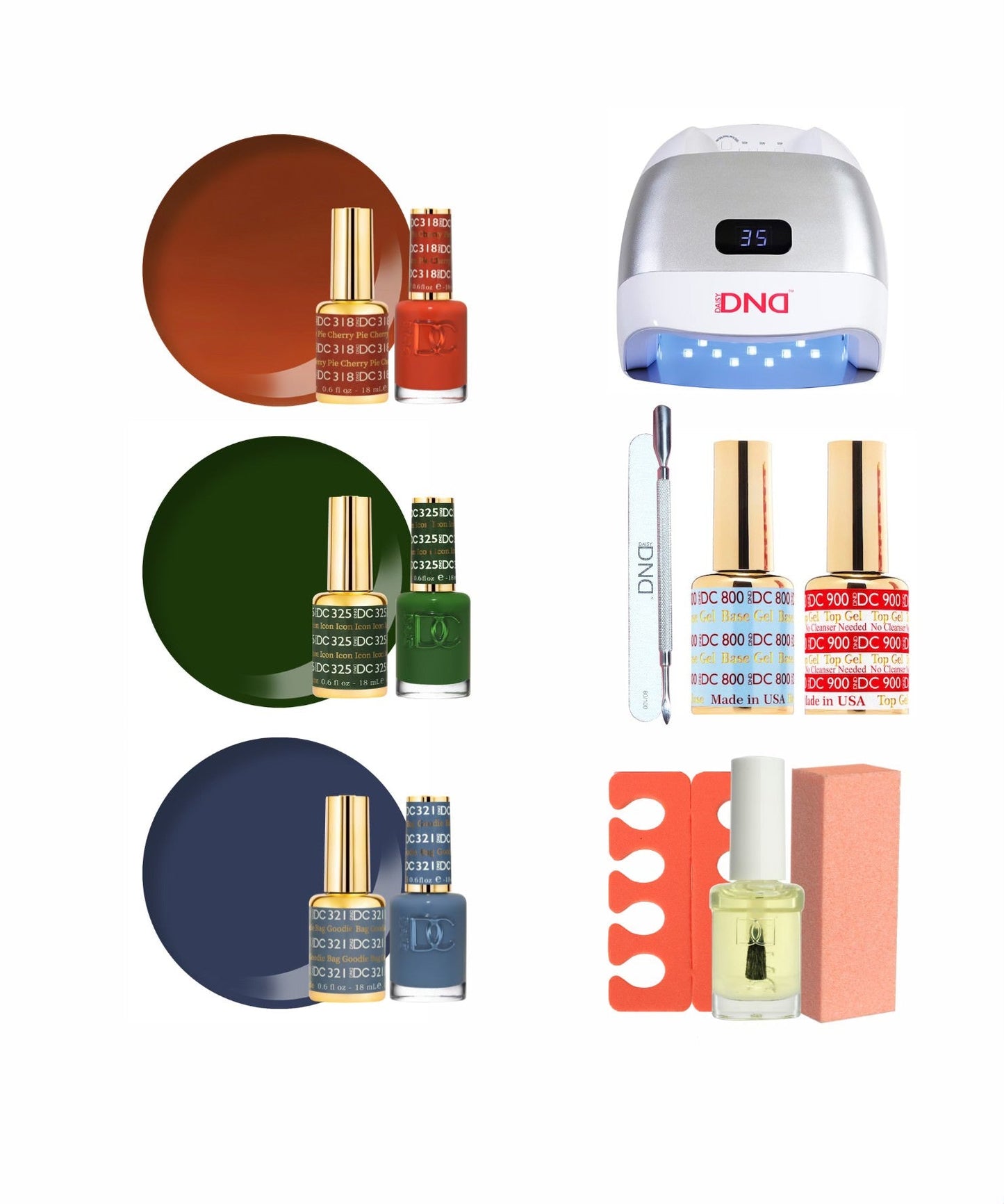 FallerPuff Girls Gel Polish Starter Kit