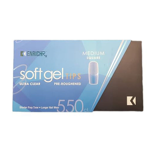 Kupa EnrichRx Soft Gel Tips - Square Medium 550 Count