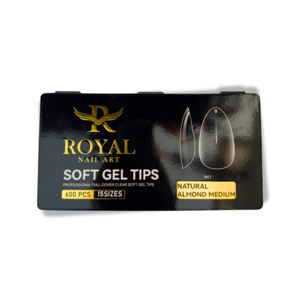 Royal Natural Almond Medium Soft Gel Tip
