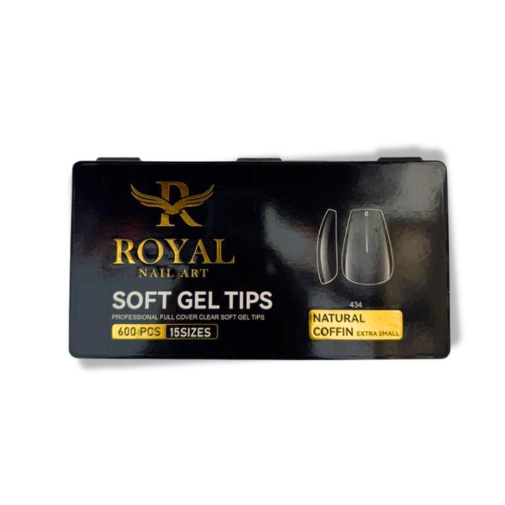 Royal Natural Coffin Extra Small Soft Gel Tip
