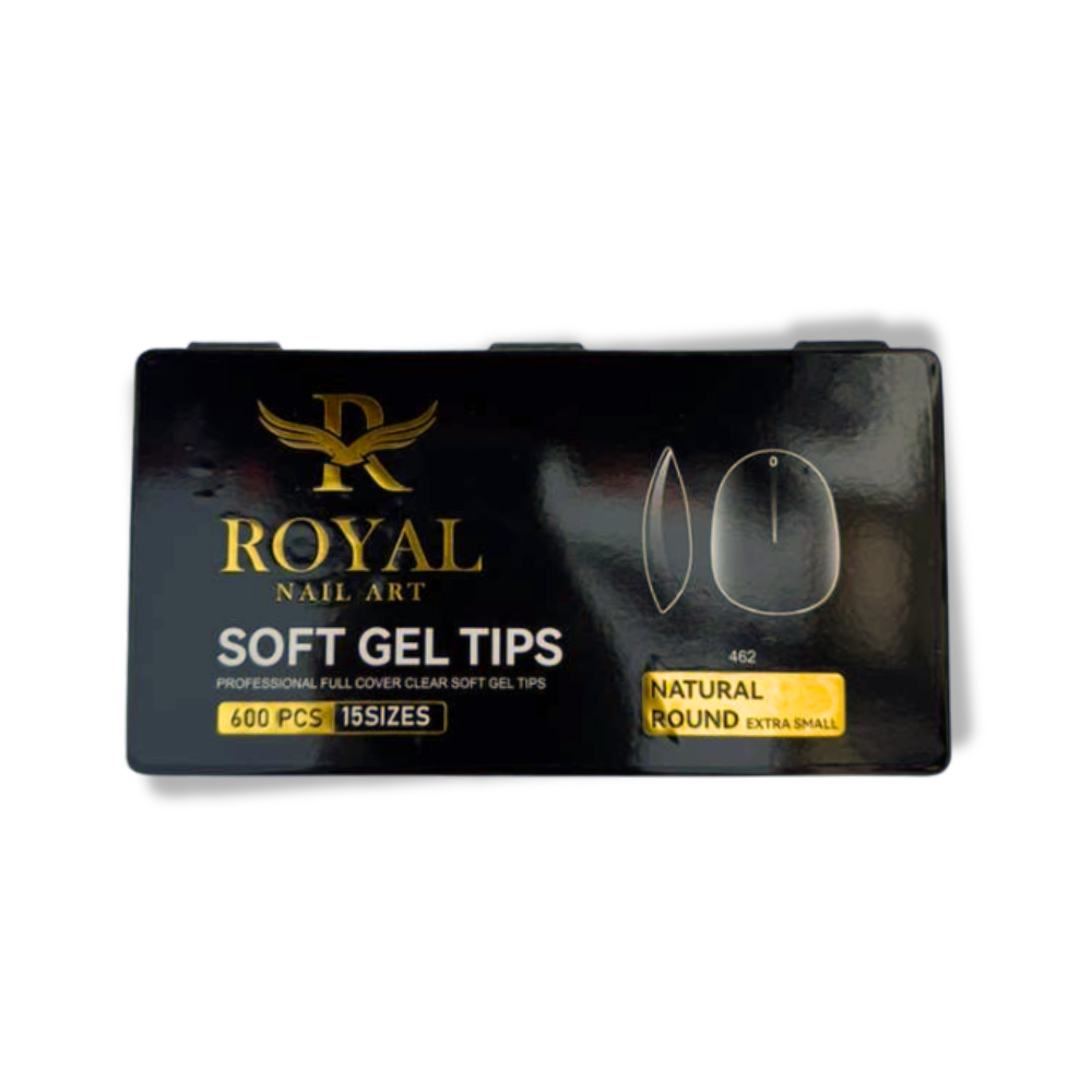 Royal Natural Round Extra Small Soft Gel Tip