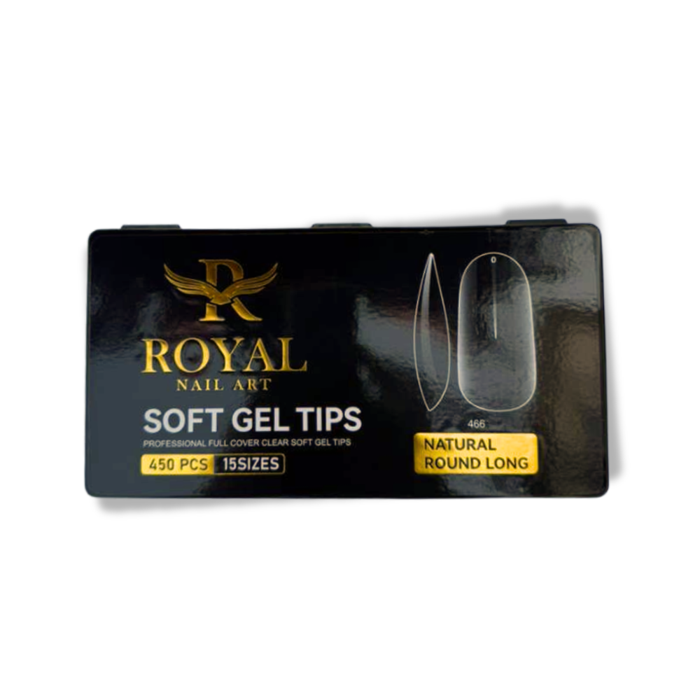 Royal Natural Round Long Soft Gel Tip