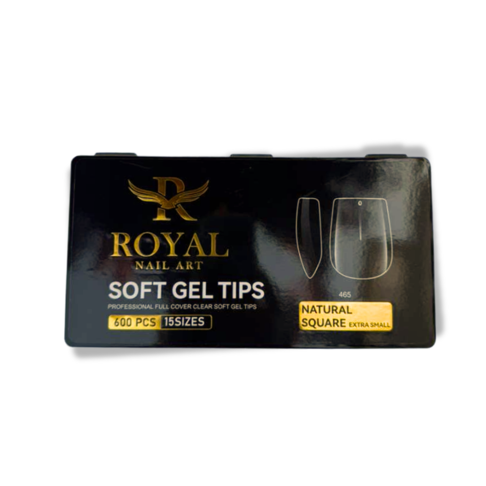 Royal Natural Square Extra Small Soft Gel Tip