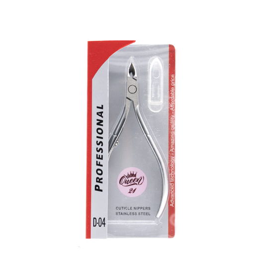 Queen Nail Cuticle Nipper D04 (Stainless Steel)