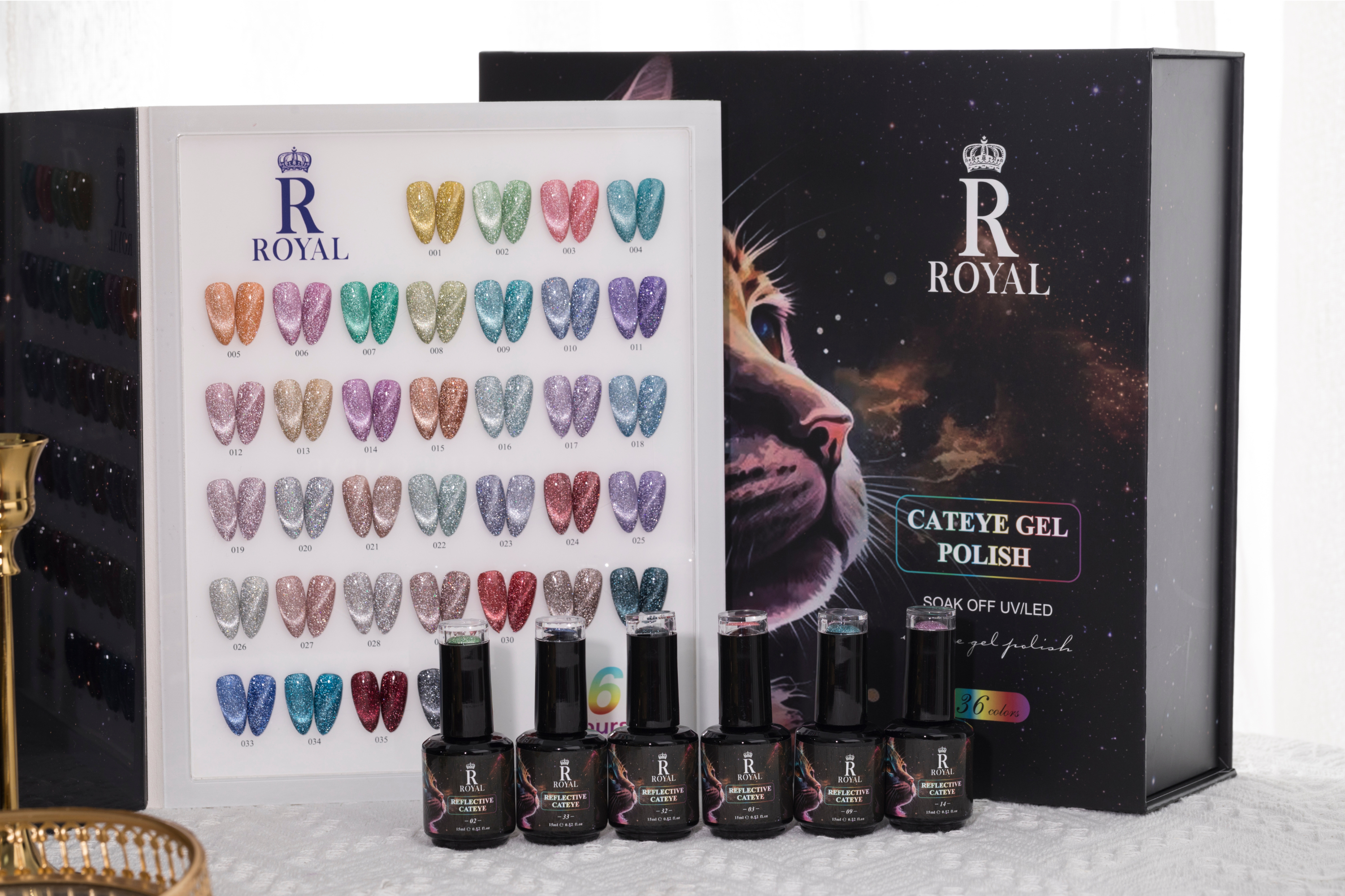 DIAMOND REFLECTIVE CAT EYE COLLECTION | 36 COLORS
