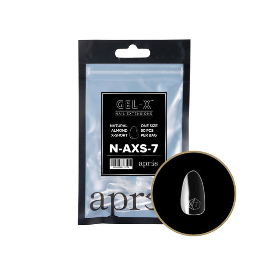 Apres - Gel-X 2.0 Refill Bags - Natural Almond Extra Short Size 7 (50 Pcs)