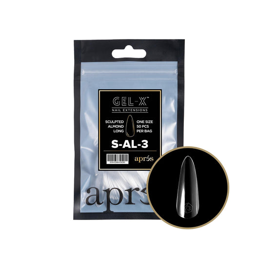 Apres - Gel-X 2.0 Refill Bags - Sculpted Almond Long Size 3 (50 Pcs)