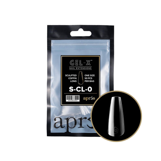 Apres - Gel-X 2.0 Refill Bags - Sculpted Coffin Long Size 0 (50 Pcs)