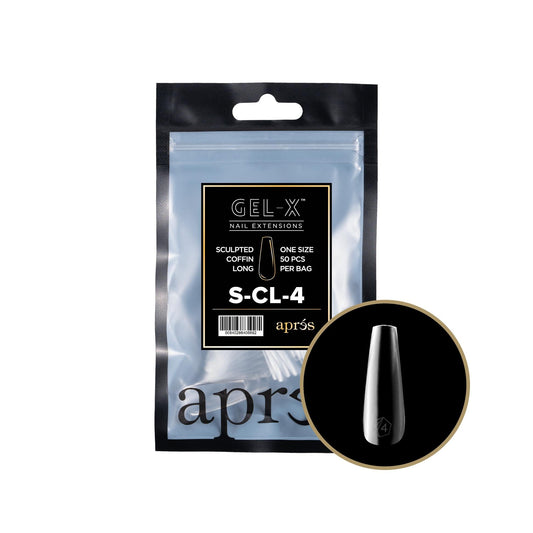 Apres - Gel-X 2.0 Refill Bags - Sculpted Coffin Long Size 4 (50 Pcs)