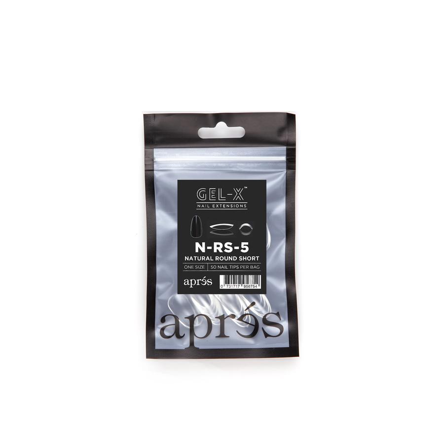 Apres - Gel-X Refill Bags - Natural Round Short Size 5 (50 Pcs)