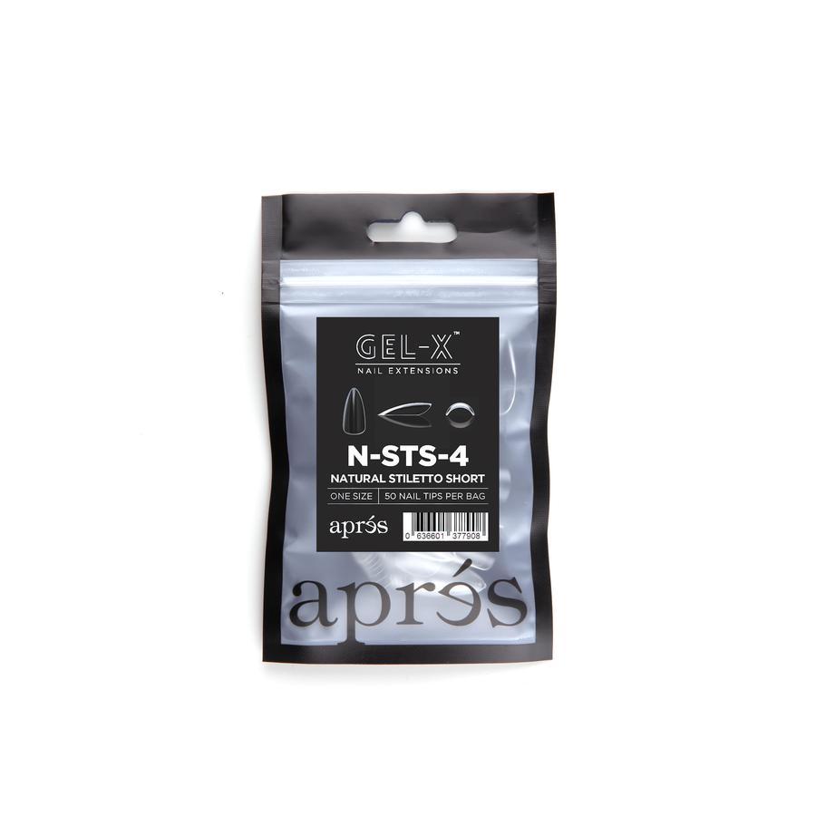 Apres - Gel-X Refill Bags - Natural Stiletto Short Size 4 (50 Pcs)