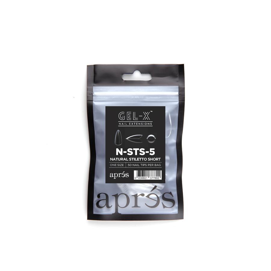 Apres - Gel-X Refill Bags - Natural Stiletto Short Size 5 (50 Pcs)