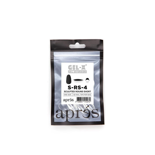 Apres - Gel-X Refill Bags - Sculpted Round Short Size 4 (50 Pcs)