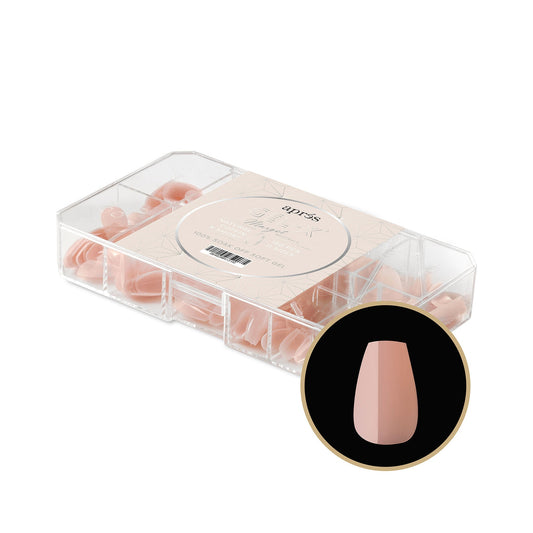 Apres - Neutrals Gel-X Tips 2.0 - Margot Natural Coffin Extra Short (150 Pcs)