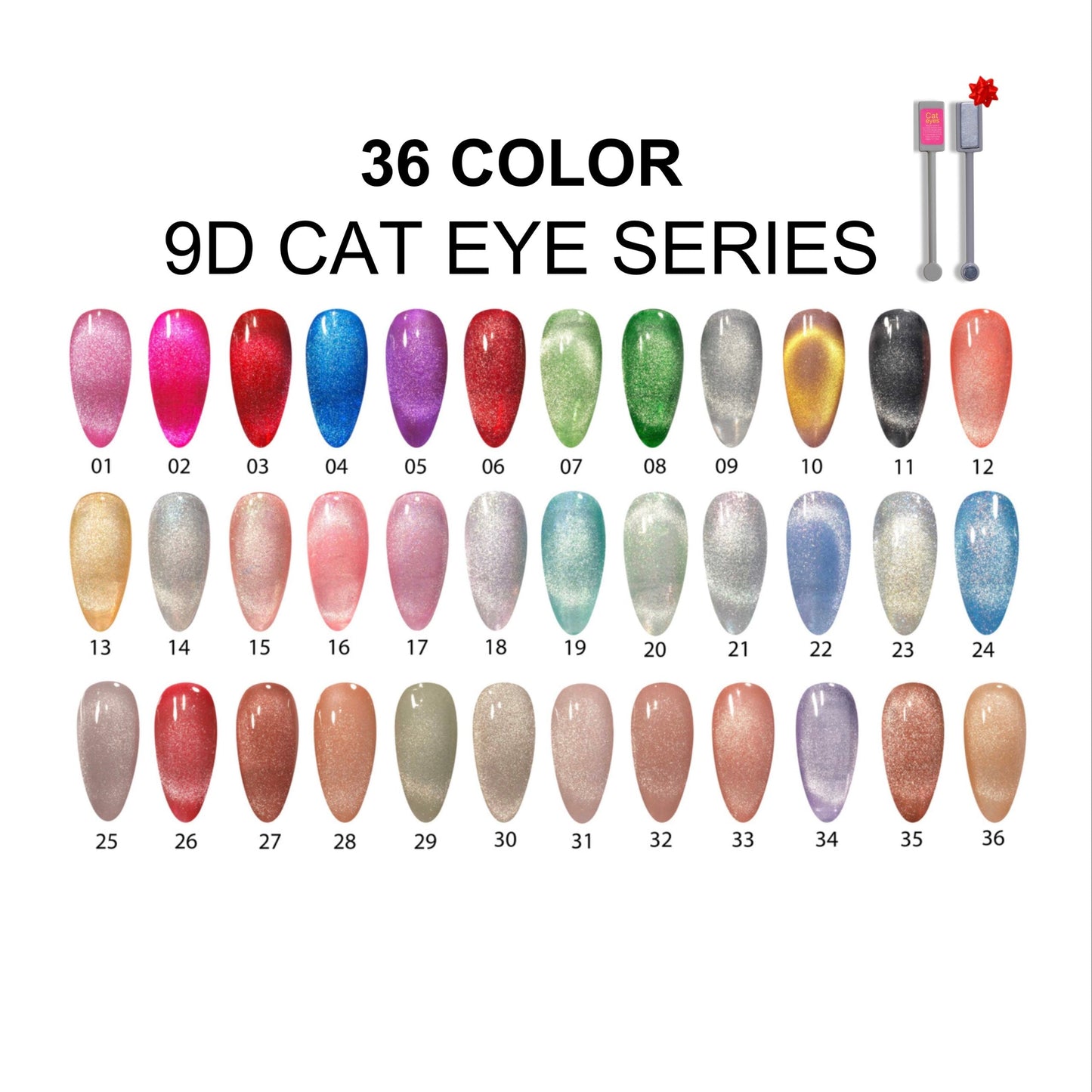 9D Cat Eye Collection Set 36